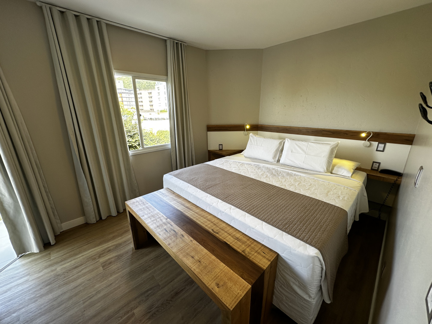 cama casal Apartamento Vista Lateral