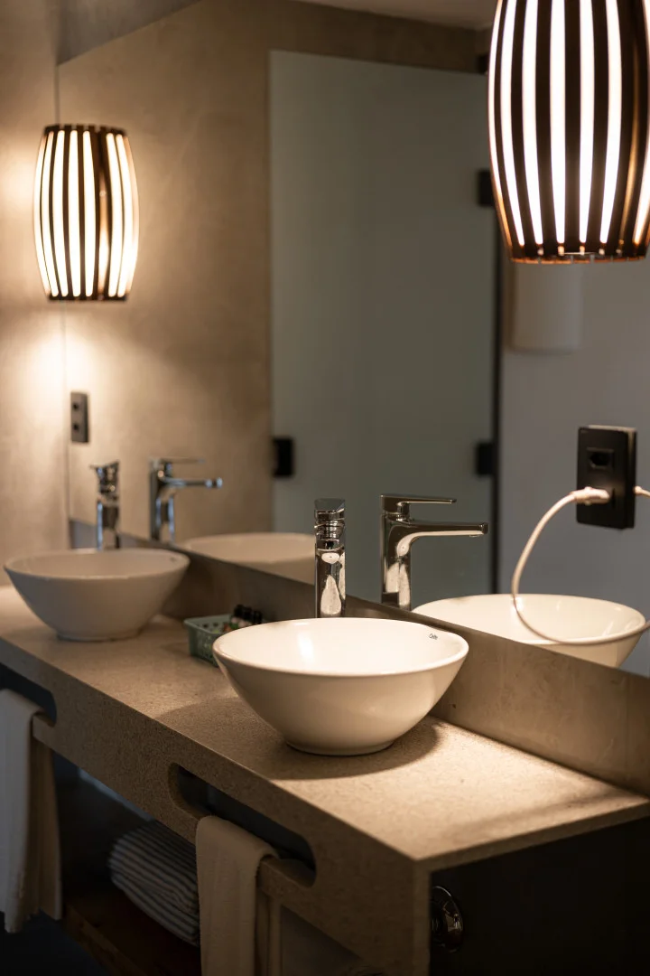 Imagem do banheiro do Apartamento 1 Quarto Luxo da Pousada dos Sonhos