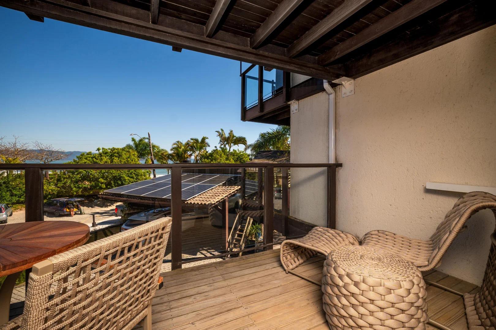 imagem da sacada do Apartamento 1 Quarto Luxo da Pousada dos Sonhos