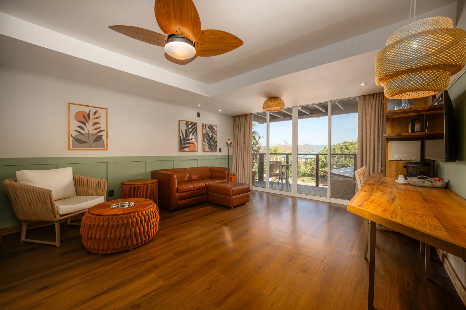 imagem da sala do Apartamento 1 Quarto Luxo da Pousada dos Sonhos