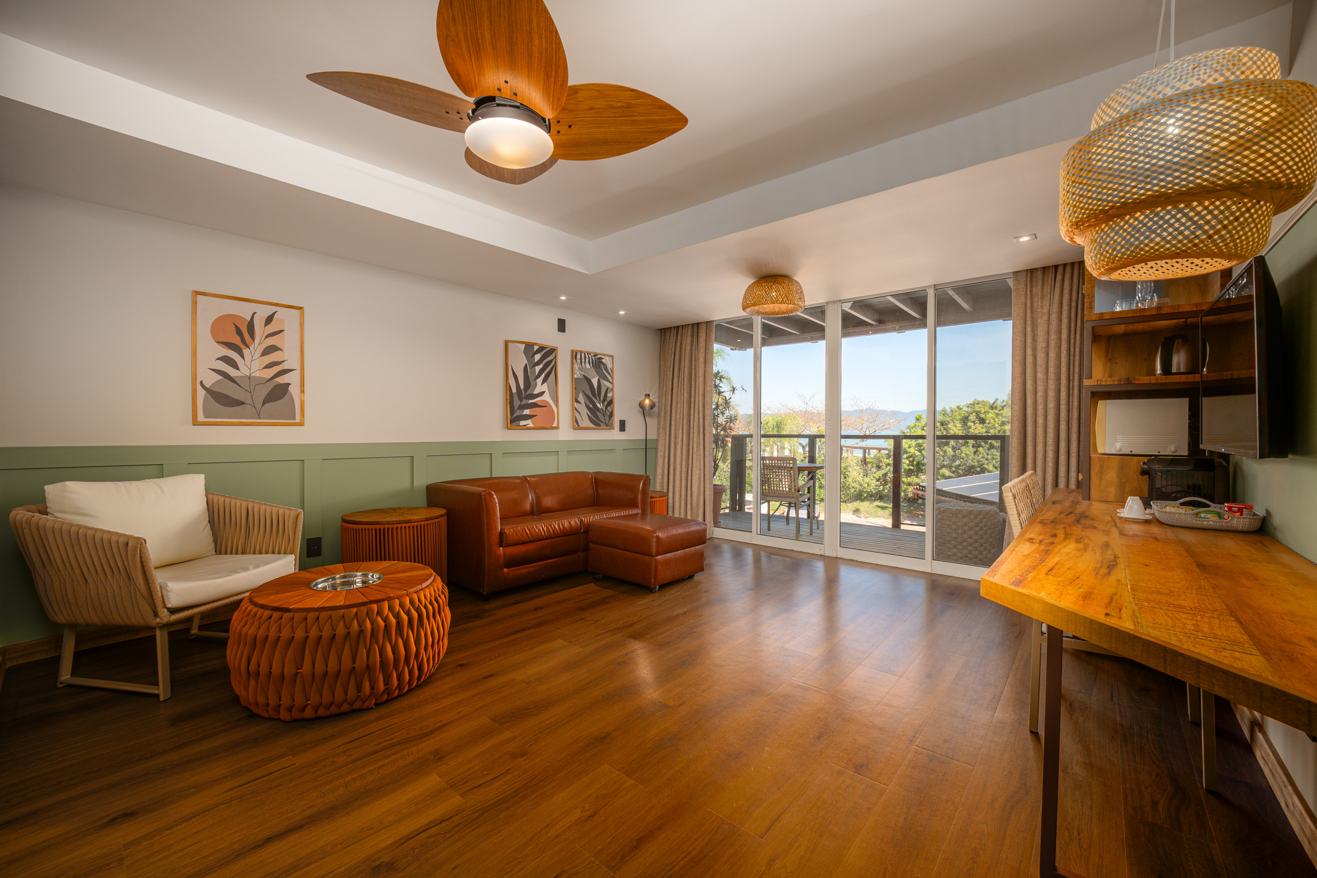 imagem da sala do Apartamento 1 Quarto Luxo da Pousada dos Sonhos