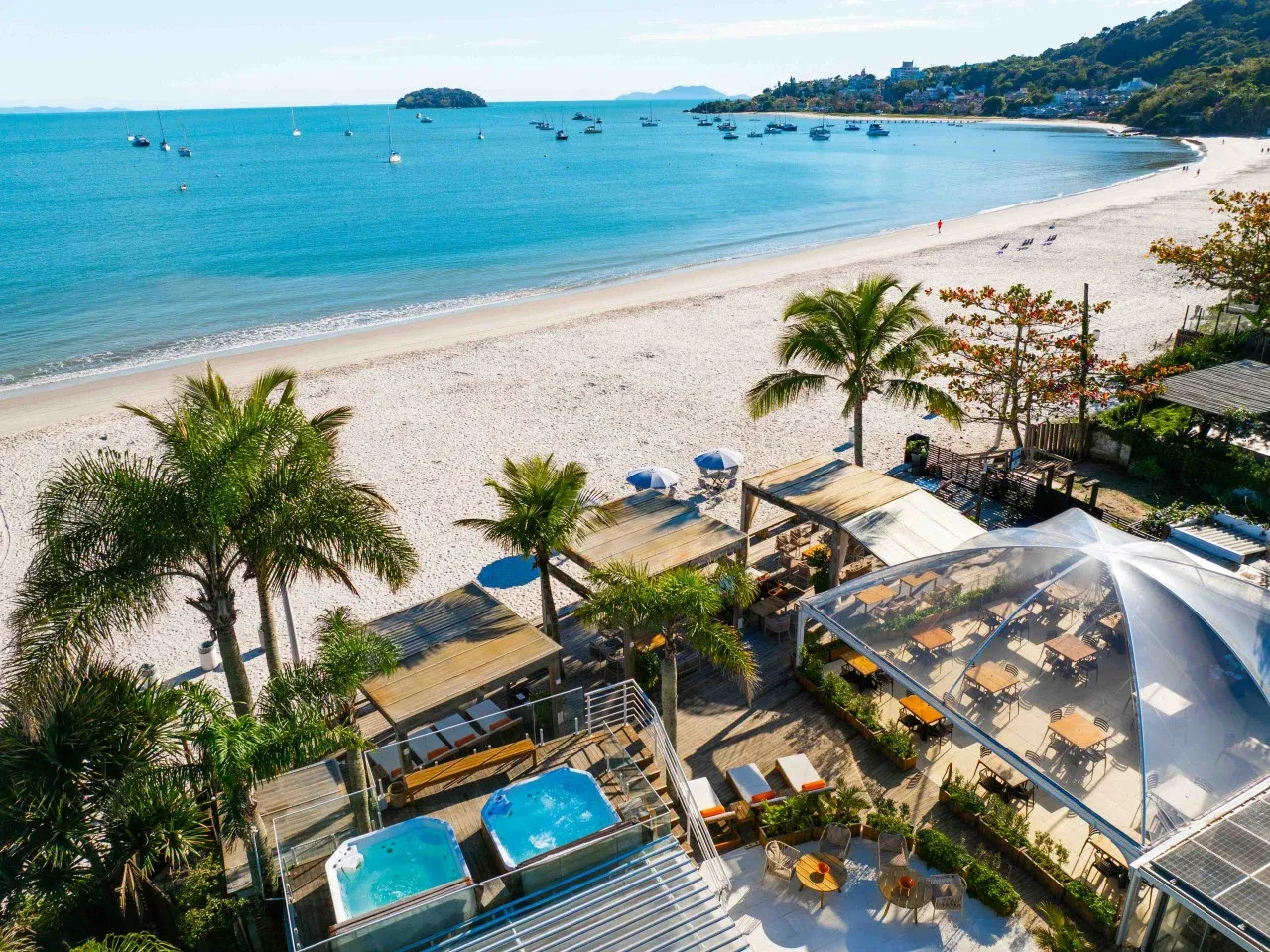 Imagem aérea da Pousada dos Sonhos em Florianópolis